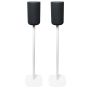 Set of two Vebos floor stands with Sony SA-RS5 white set