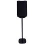 Black Vebos floor stand with Teufel Holist M