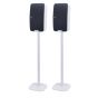 Set of two Vebos floor stands with Sonos Five white - vertical