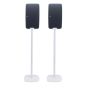 Single Vebos floor stand with Sonos Five white - vertical