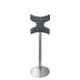 Stainless steel Vebos TV floor stand extra view 2