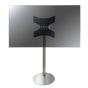 Stainless steel Vebos TV floor stand extra view 4