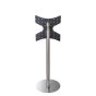 Stainless steel Vebos TV floor stand extra view 5