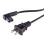 Vebos power cable with right-angled plug for Sonos Play 1 black 8 inch/20 cm US plug