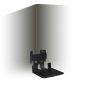 Vebos corner wall mount for Sonos Five black - vertical detail view