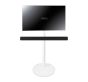 White Vebos TV floor stand for Sonos Arc