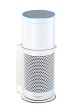 White Vebos wall mount for Amazon Echo Plus extra view