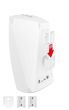 White Vebos portable wall mount for Denon HEOS 3