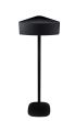 Black Vebos floor stand with Samsung M5 WAM550