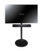 Black Vebos TV floor stand with Bose TV Speaker