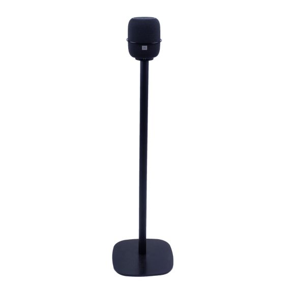 Black Vebos floor stand with JBL Link Music