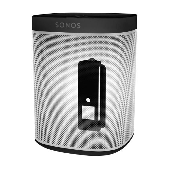 Black Vebos wall mount for Sonos Play 1