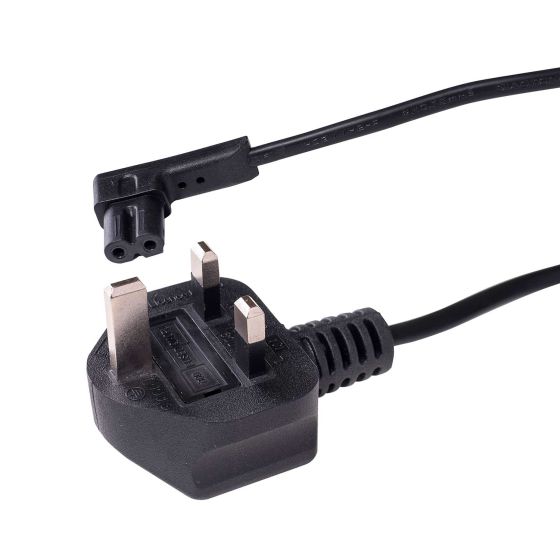 Vebos power cable with right-angled plug for Sonos Play 1 black 8 inch/20 cm UK plug 20 cm