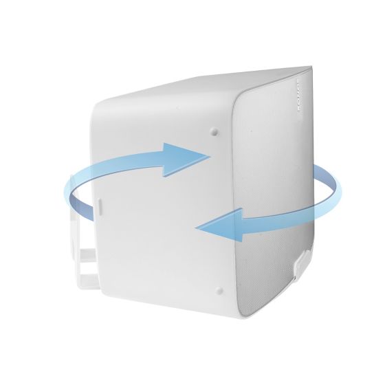 White Vebos wall mount for Sonos Five rotatable