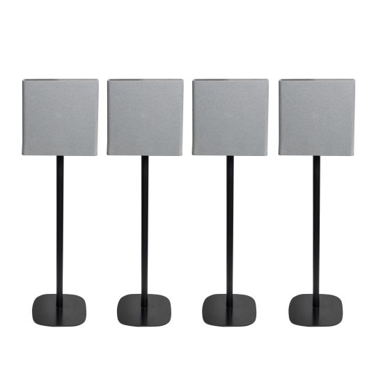 Vebos floor stand with Sony BRAVIA Theatre Quad black (4 pieces)