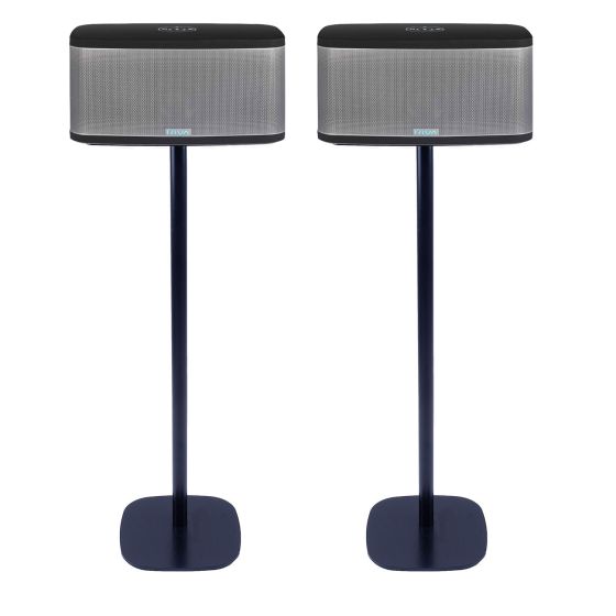 Set of two black Vebos floor stands with Riva Stadium