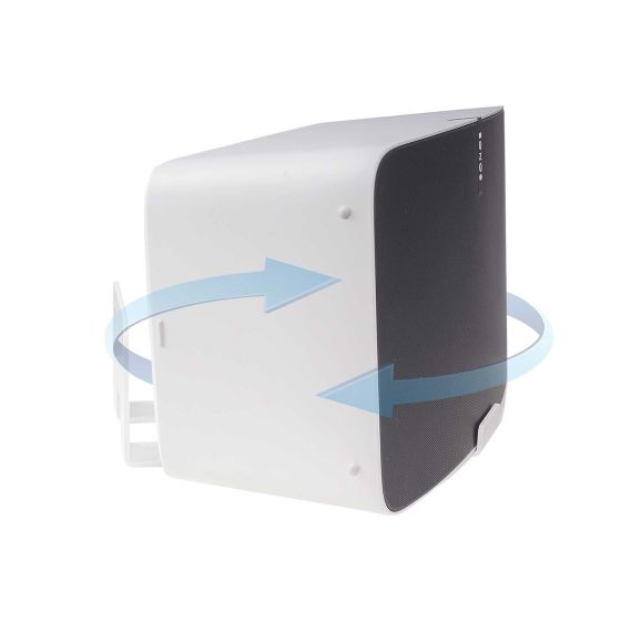 White Vebos wall mount for Sonos Play 5 Gen 2 rotatable