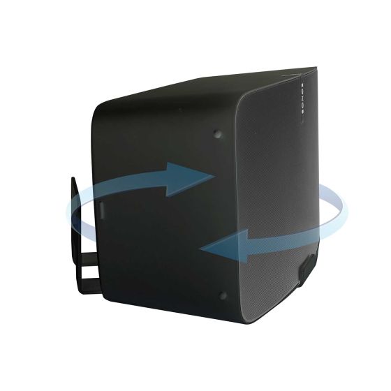 Black Vebos wall mount for Sonos Five rotatable