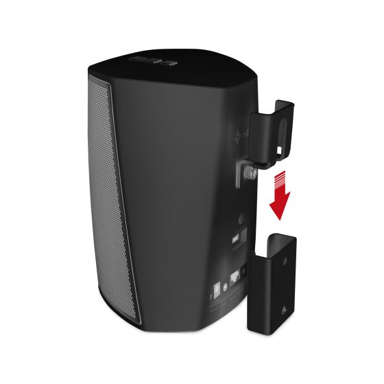 Black Vebos portable wall mount for Denon HEOS 1