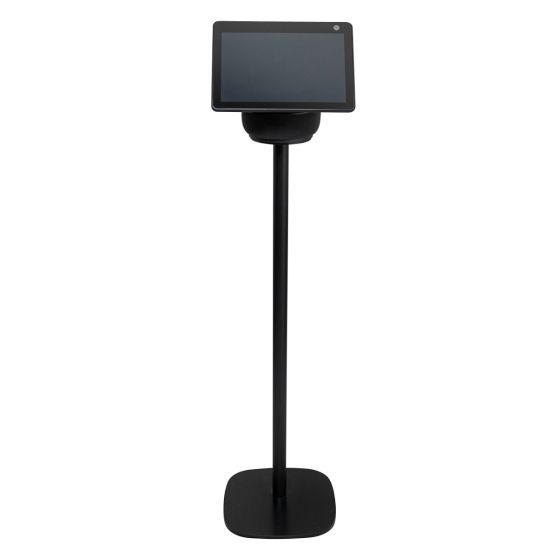 Black Vebos floor stand with Amazon Echo Show 10