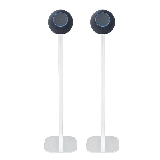 White Vebos speaker stand Amazon Echo Studio (newest gen)