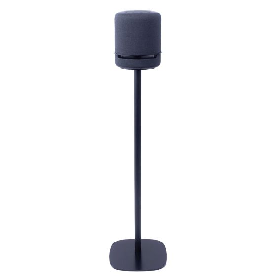Black Vebos floor stand with Amazon Echo Studio