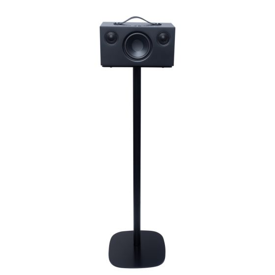 Black Vebos floor stand with Audio Pro Addon C5