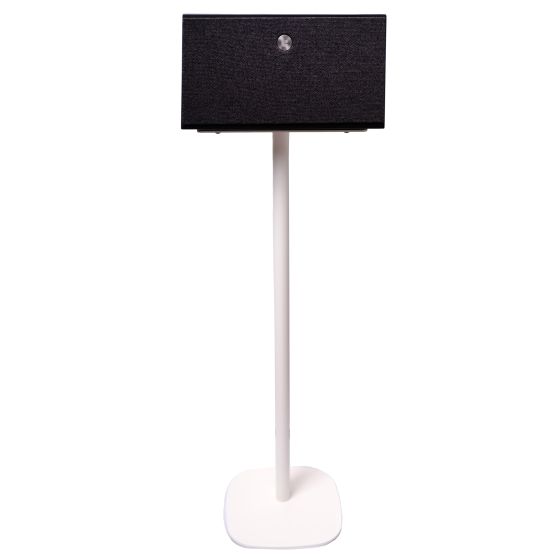 White Vebos floor stand with Audio Pro C10