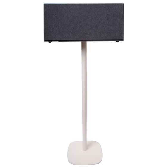 White Vebos floor stand with Audio Pro C20