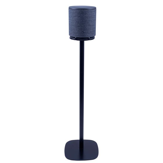 Black Vebos floor stand with B&O BeoPlay M5