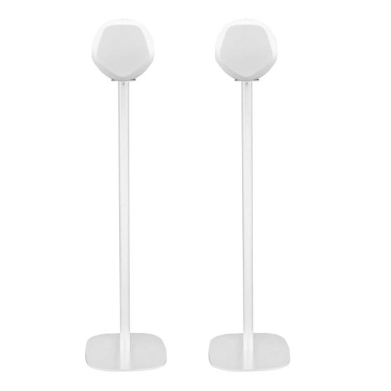 Set of two Vebos floor stands with B&O BeoPlay S3 white set