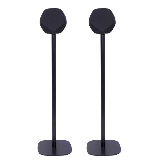 Set of two Vebos floor stands with B&O BeoPlay S3 black set