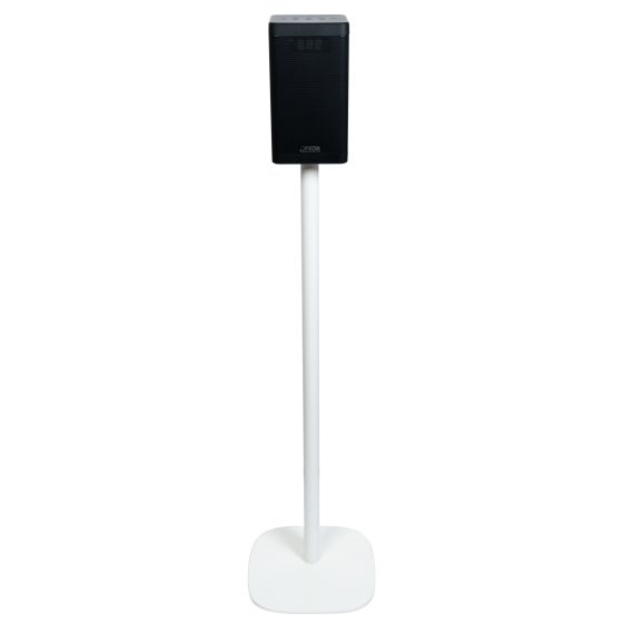 White Vebos floor stand with Canton Smart Soundbox 3