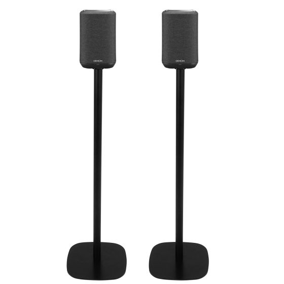 Set of two Vebos floor stands with Denon Home 150 black set