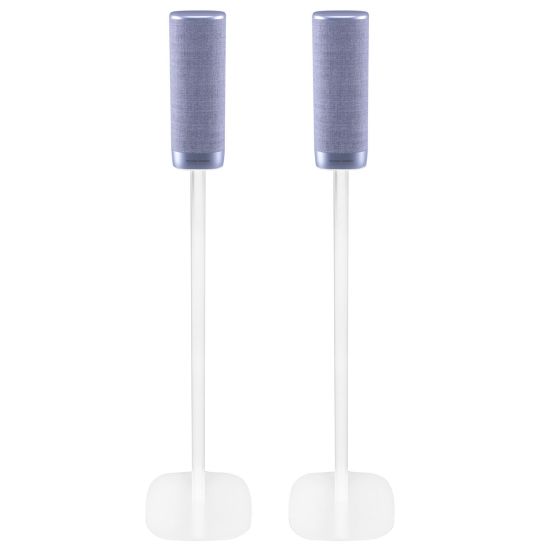 Set of two white Vebos floor stands with Harman Kardon Citation Surround