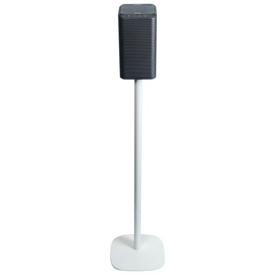 White Vebos floor stand with Philips Fidelio TAFS1