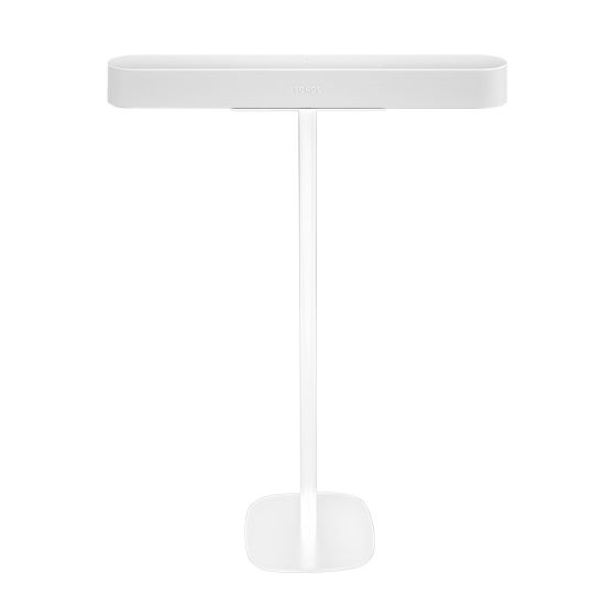 White Vebos floor stand with Sonos Beam