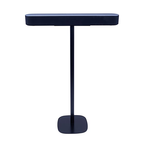 Black Vebos floor stand with Sonos Beam