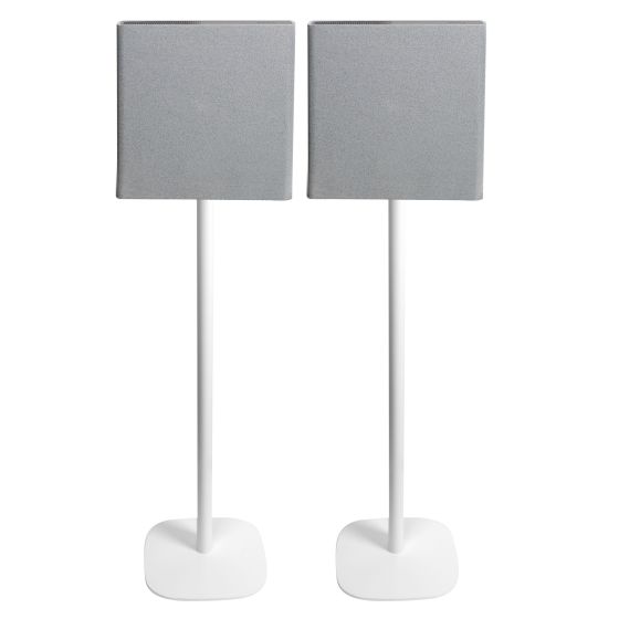 Set of two Vebos floor stands with Sony BRAVIA Theatre Quad white set