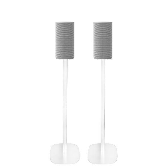 White Vebos floor stand with Sony HT-A9