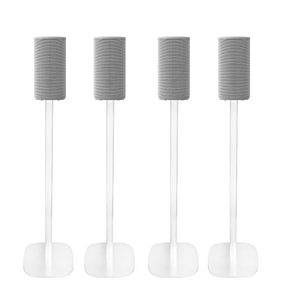 Vebos floor stand with Sony HT-A9 white (4 pieces)