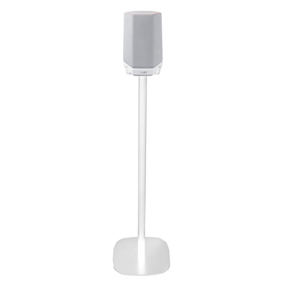 White Vebos floor stand with Teufel Holist S
