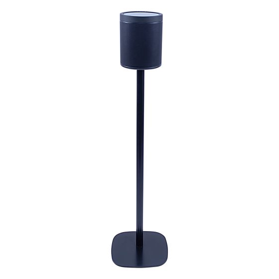 Black Vebos floor stand with Yamaha MusicCast 20
