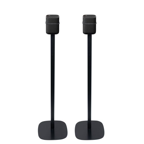 Set of two Vebos floor stands with Yamaha True X Speaker 1A black set