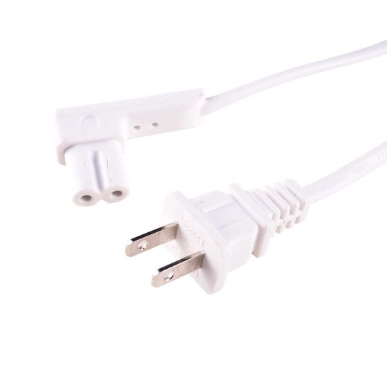 Vebos power cable with right-angled plug for Sonos Play 1 white 118 inch/3 m cable US plug