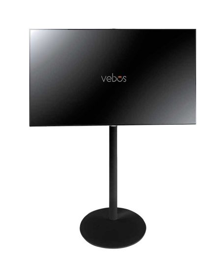 Black Vebos TV floor stand