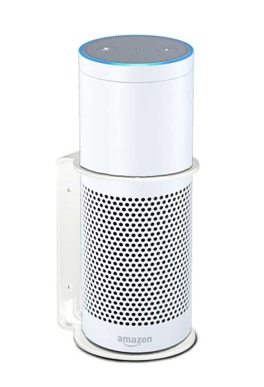 White Vebos wall mount for Amazon Echo