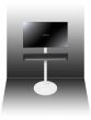 Vebos tv floor stand Sonos Playbar white