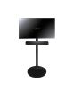 Black Vebos TV floor stand for Bose TV Speaker