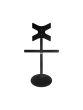 Black Vebos TV floor stand for Sonos Playbar detail view